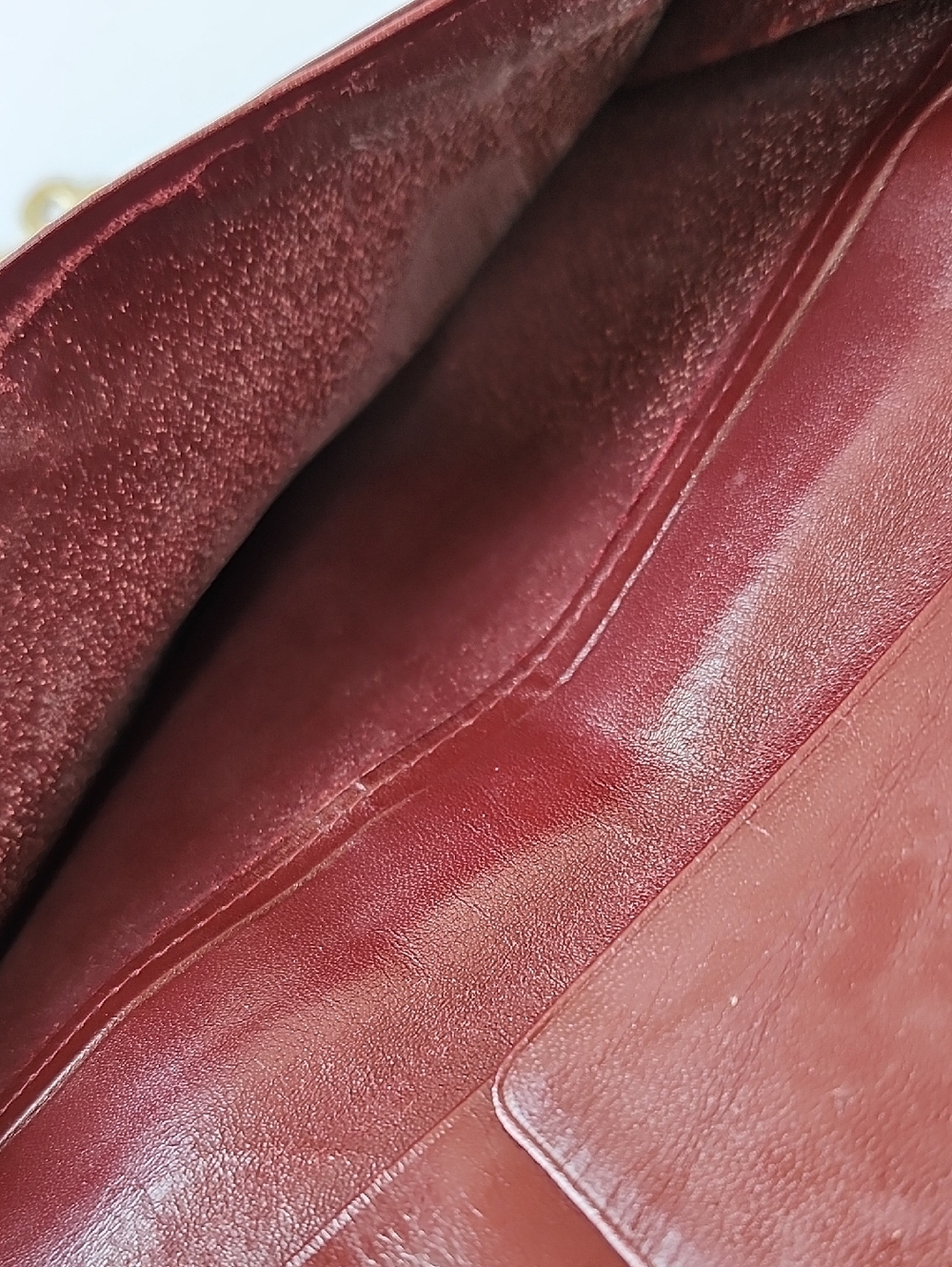 VTG CARTIER MUST COLLECTION BORDEAUX WALLET - Picture 10 of 16